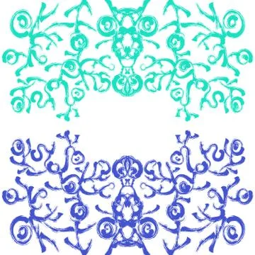 Abstract exotic pattern Illustrazione stock