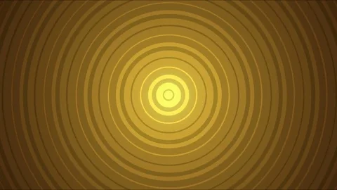 Abstract Expanding Circles Animation - Loop Golden Stock Footage 76242589