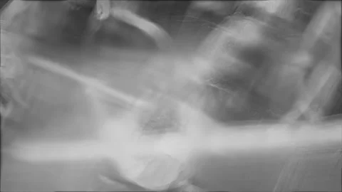 Abstract experimental motion blur of a crowd, fluid shifting silhouettes an.. Stock Footage 346658598