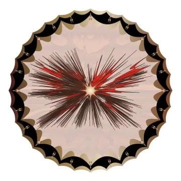 Abstract exploding Star Background Illustrazione stock