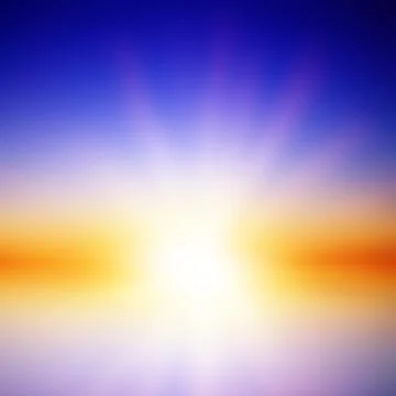 Abstract explosion above the sea Stock Illustration