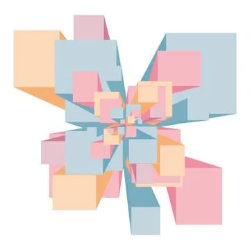 Abstract explosion background Stock Illustration