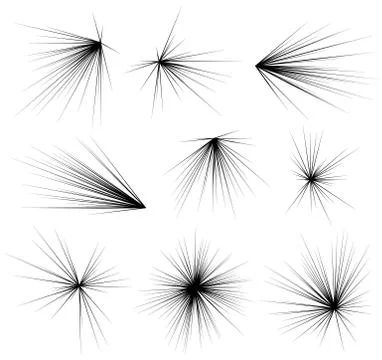 Abstract explosion, burst, rays, beams, flash, glitter, fireworks element Stock Illustration