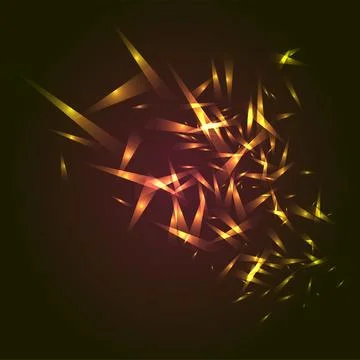 Abstract explosion cloud, broken planet background. Concept design of network Stock Illustration