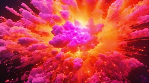 Abstract Explosion of Color and Light Vídeos de archivo 284733820