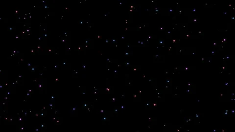 Abstract explosion of colored particles full screen on black Vidéo 321952501