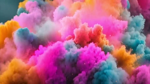 Abstract Explosion of Colorful Smoke Vídeos de archivo 284572753