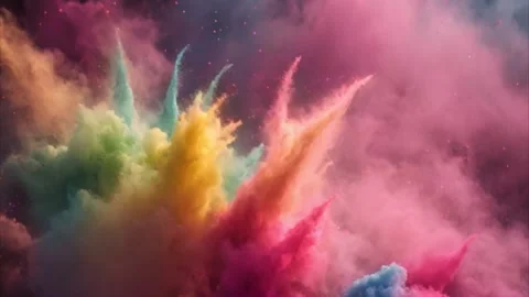 Abstract Explosion of Colors Vídeos de archivo 284572756