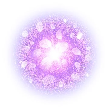 Abstract explosion with dust elements. Stock Illustration