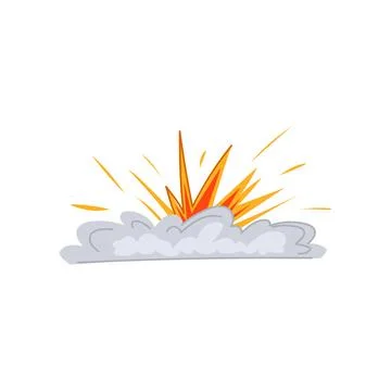 Abstract explosion effect cartoon vector illustration Illustrazione stock