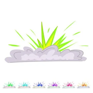 Abstract explosion effect vector cartoon graphic Stockillustratie