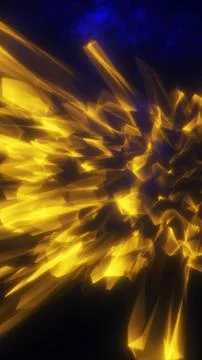 Abstract explosion of golden light beams and motion streaks symbolizing ene.. Stock Illustration