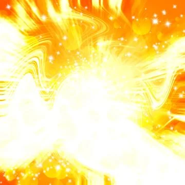 Abstract explosion of golden Stock Photos