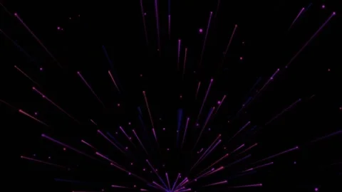 Abstract explosion of orange pink light lines Video stock 259684851