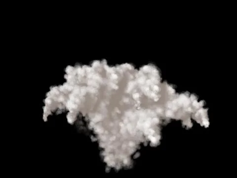 Abstract explosion of particles. Isolated on black background. Digital illust Illustrazione stock