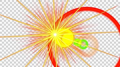 Abstract Explosion of Radiating Light Rays 스톡 일러스트
