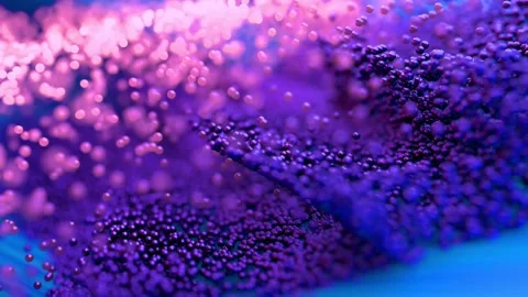 Abstract Expression of Colorful Bubble Patterns in Vibrant Blue and Purple Hu Stock Footage 341781530