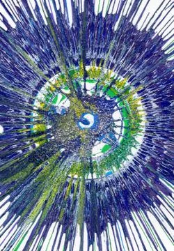 Abstract expressionism painting Stock Illustration