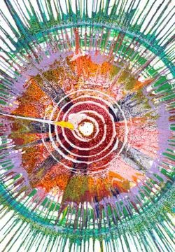 Abstract expressionism painting Illustrazione stock