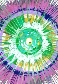 Abstract expressionism painting Stock Illustration