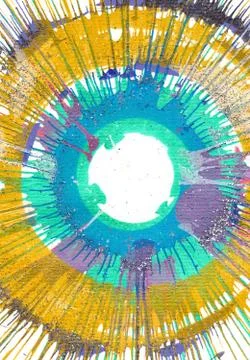 Abstract expressionism painting Stock Illustration