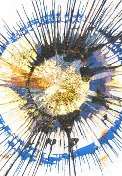 Abstract expressionism painting Stock Illustration