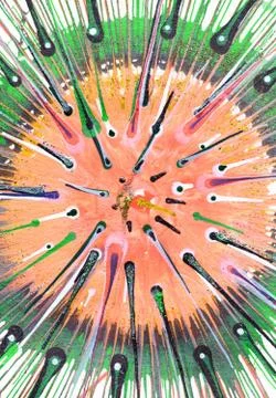 Abstract expressionism painting Stock Illustration