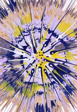 Abstract Expressionism Painting Stock Illustration