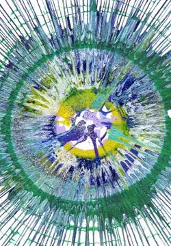 Abstract Expressionism Painting Illustrazione stock