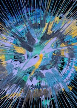 Abstract Expressionism Painting Stock Illustration