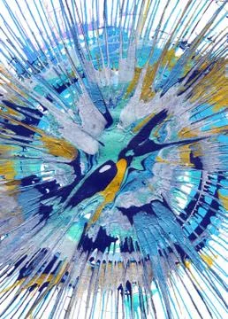 Abstract Expressionism Painting Stock Illustration
