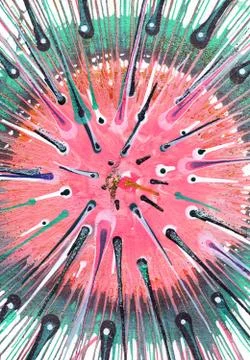 Abstract Expressionism Painting Stock Illustration