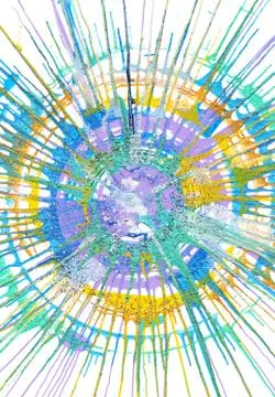 Abstract Expressionism Painting Stock Illustration