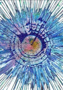 Abstract Expressionism Painting Stock Illustration