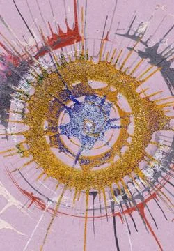 Abstract Expressionism Painting Stock Illustration