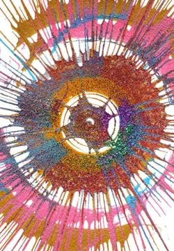 Abstract Expressionism Painting Stock Illustration