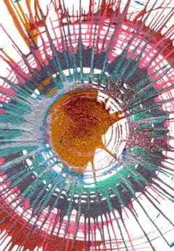 Abstract Expressionism Painting Stock Illustration