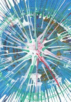 Abstract Expressionism Painting Illustrazione stock