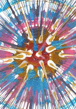 Abstract Expressionism Painting Stock Illustration