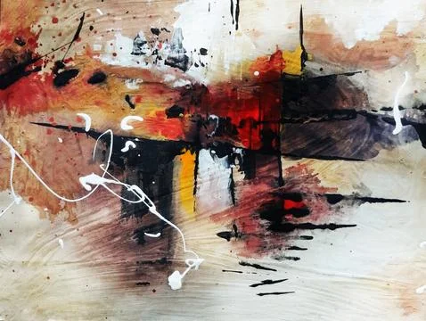 Abstract expressionism painting Stock-Illustration
