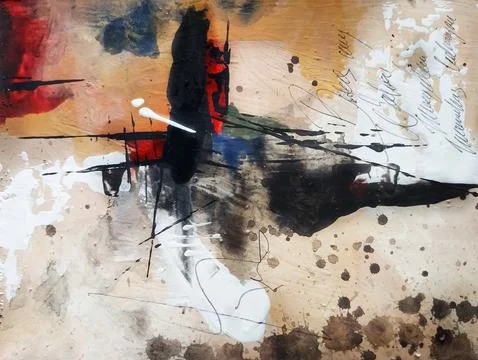 Abstract expressionism painting Stock Illustration