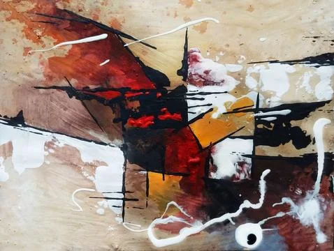 Abstract expressionism painting Stock Illustration