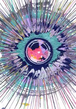 Abstract Expressionism Painting - Magic Eye Stock Illustration