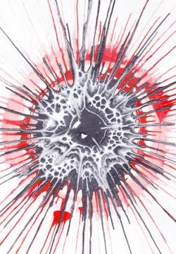 Abstract expressionism painting - Web Stock Illustration