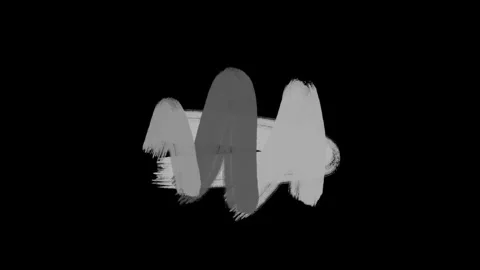 Abstract expressionist brushwork showing raw motion over dark background  Stock Footage 313558660