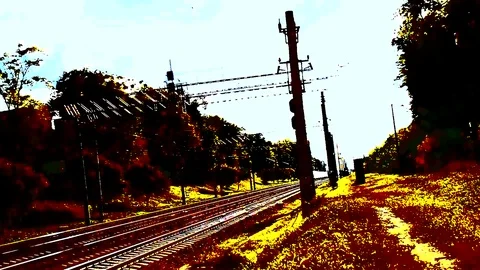 Abstract Expressive Train Movement Stock Footage 101691710