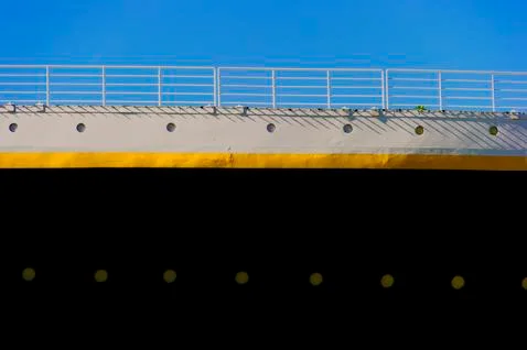 Abstract exterior section of a ship Stock Photos