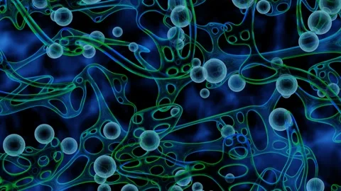 Abstract extraterrestrial background. Loop animation Stock Footage 159463705