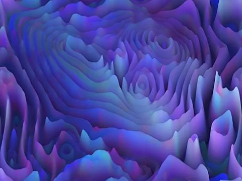 Abstract  Extraterrestrial Mountain Range Pattern -  Seamless Background Stock Illustration