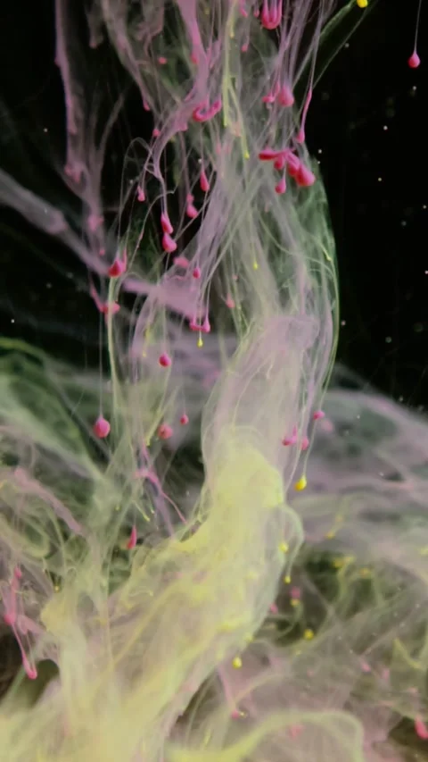 Abstract extrime macro composition of coloured liquids Stock Footage 205186543